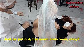 Depraved Gynecologist Doutor Attending Innocent Branquinha in Twisted Blackmail Fantasy