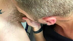 Gay blowjob in public toilet compilation