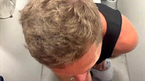 Gay blowjob in public toilet compilation
