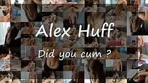 Jump On Alex Huff's Big Dick! He Moans Cumming Hard!