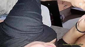 watching tiktoks with best friend and cumming on her tits after comparison