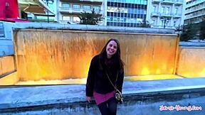 Teenie jamie young swallows monster cock cum