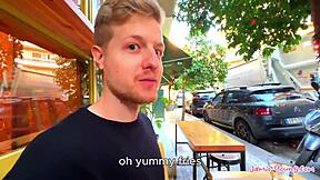 Teenie jamie young swallows monster cock cum