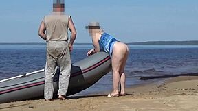 Lady Tourist Bent Over by Boatman for Raw Sexy Action