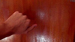 Hairy mature prostitute lets virgin boy see pussy first time