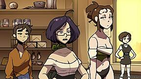 Bombshell Barista Bound in Public!