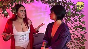 The Massage Room Service Ended In Lesbian Scissoring And Tit Licking