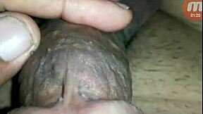 a guy masturbating in his room