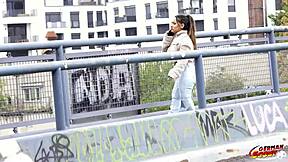 German Scout Seduces Tiny Latina Midget for Hard Berlin Fuck.