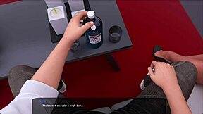 Hentai game with big tits and big cock action