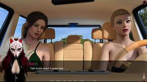 קייט חוקרת את החוף בפומבי במשחק אנימה הנטאי