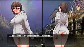 In night walk 5, she exposes herself and gets excited