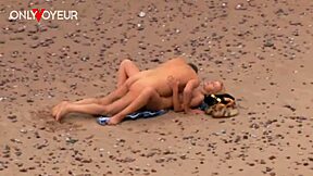 beach voyeur older guy fucking hot milf on the ocean shore