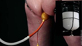 Enema BDSM with a sparkle struggle part 3