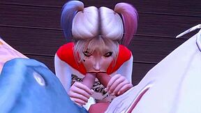 Harley Quinn Becomes Sex Slave in Rough Anal!