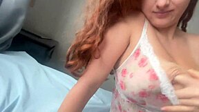 Redhead Step Mom Bent Over for Creampie