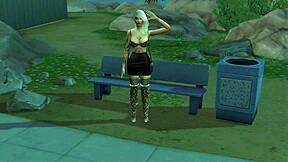 Street Hooker in Boots Picks Up Customer for Intense Night Work