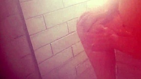 Hot Italian woman Vicki has a shower and pleases herself