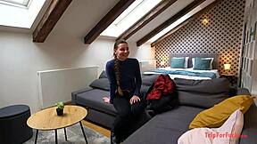 Cum inside that bent-over asian in doggystyle!