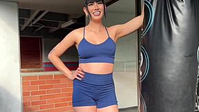 Anal Sex with Gorgeous Brunette Met at Gym