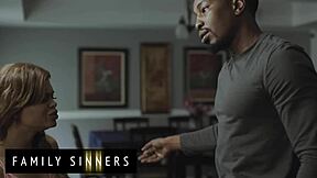 Family Sinners - Petite Babe Gets Her Pussy Dominated by Her Father in Law & He Gives Her a Nice Facial to Remember