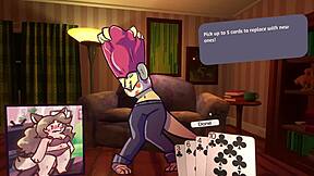 Hey, wanna see two chicks strip down in a furry poker game tonight?