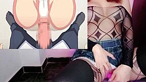 Hermanastros lose virginity in intense hentai sex.