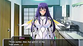 in shion's cruel magical angel ep 7, he finally gropes her