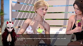 केट बीच पर पब्लिक एनीमे हentai गेम में घूमती चुदाई