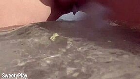 hey, wanna see my shaved pussy peeing on this beach?