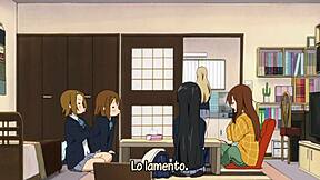 In k-on season 2 episode 26, the girls enjoy their music club activities in anime style.