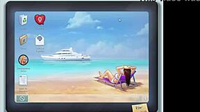 playing a hot anime hentai game