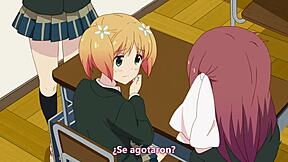 Yuri anime with a beautiful and sensual Sakura trick 07