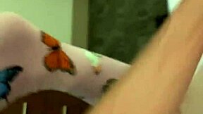 Skinny teen gets double cum load on her face and body