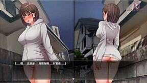 In night walk 5, she exposes herself and gets excited