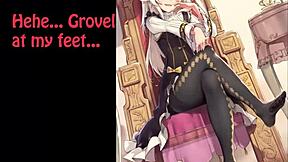 anime feet jerk off challenge 3 gets wild with femdom toe action on youranimeaddiction