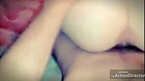 Big tits blonde can’t get enough, giving sloppy blowjobs and jerking him off with ease.