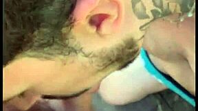 Beautiful Young Girl Sucks Stranger Jerking Off on Trail