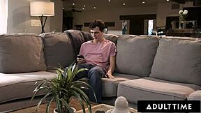 Stepson dominates Lexi Luna with sex toys and pleasure