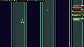 in city of secret pt 3, the slut says, 'watch me expose my big tits to the class while defeating the boss!'