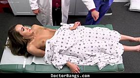 doctor calls nurse to assist patient with wet pussy issues - doctorbangs