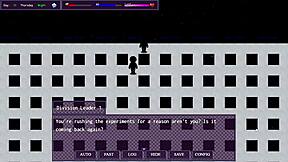 in city of secret pt 3, the slut says, 'watch me expose my big tits to the class while defeating the boss!'