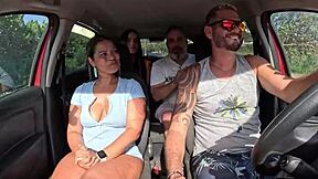 ted hitches ride with mari and chell gets novinha candy debby in back seat