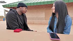 vanessa marie borrows big black cock to ride