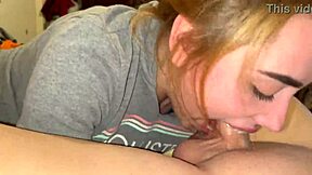 blonde babe sloppy deepthroat performance