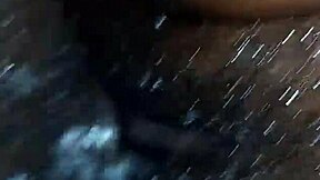 Skinny Tall Black Melina's Small Waist Contrasts Her Oiled Ass And Monster Cock