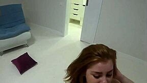 Couple's homemade session with oversized dick for pretty teen