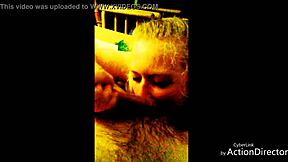 Big tits blonde can’t get enough, giving sloppy blowjobs and jerking him off with ease.