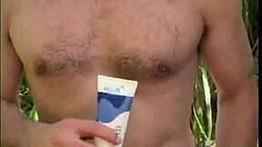 Beautiful Young Girl Sucks Stranger Jerking Off on Trail