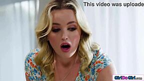 my coworker fingers and licks my hairless pussy on homevideo as planned